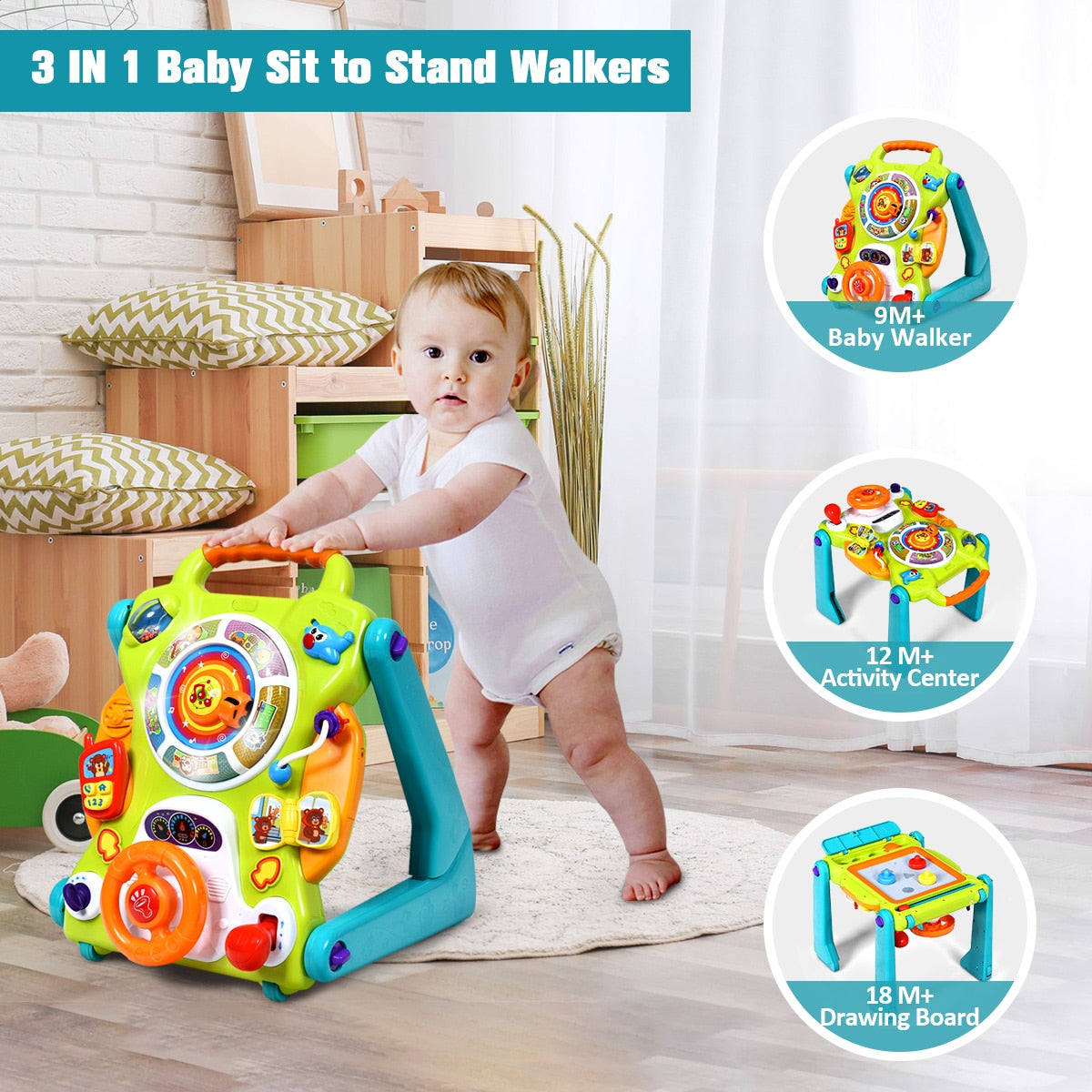 Sit to Stand Learning Walker - Baby Nurish 