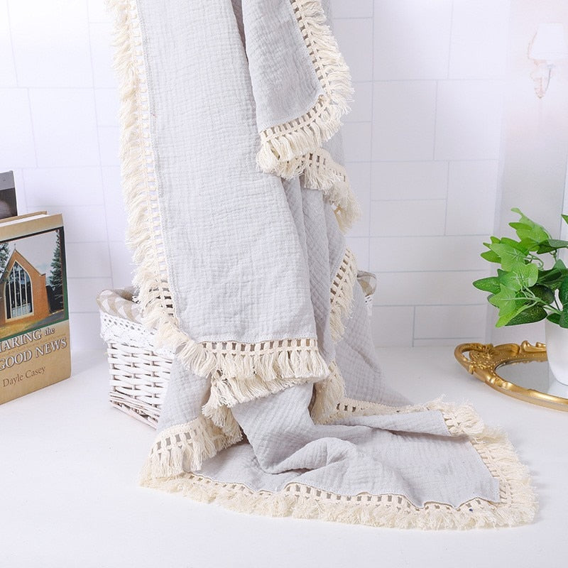 Cotton Muslin Swaddle Blanket - Baby Nurish 