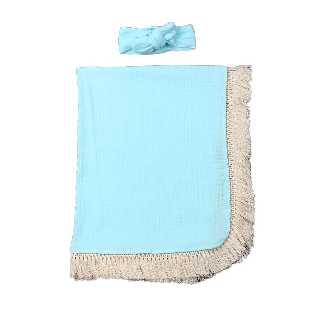 Tassel Swaddling Blanket - Baby Nurish 