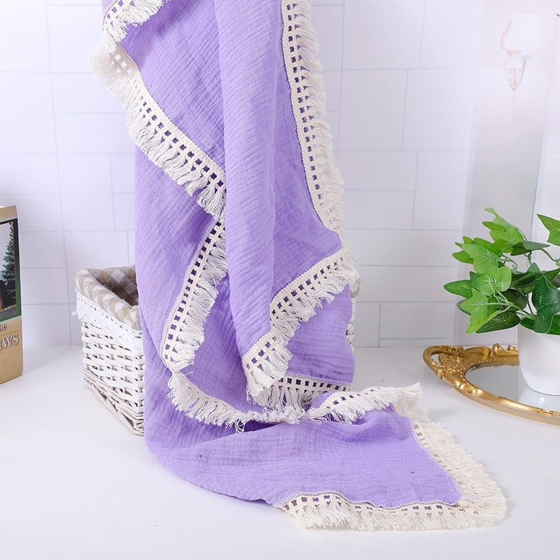 Cotton Muslin Swaddle Blanket - Baby Nurish 