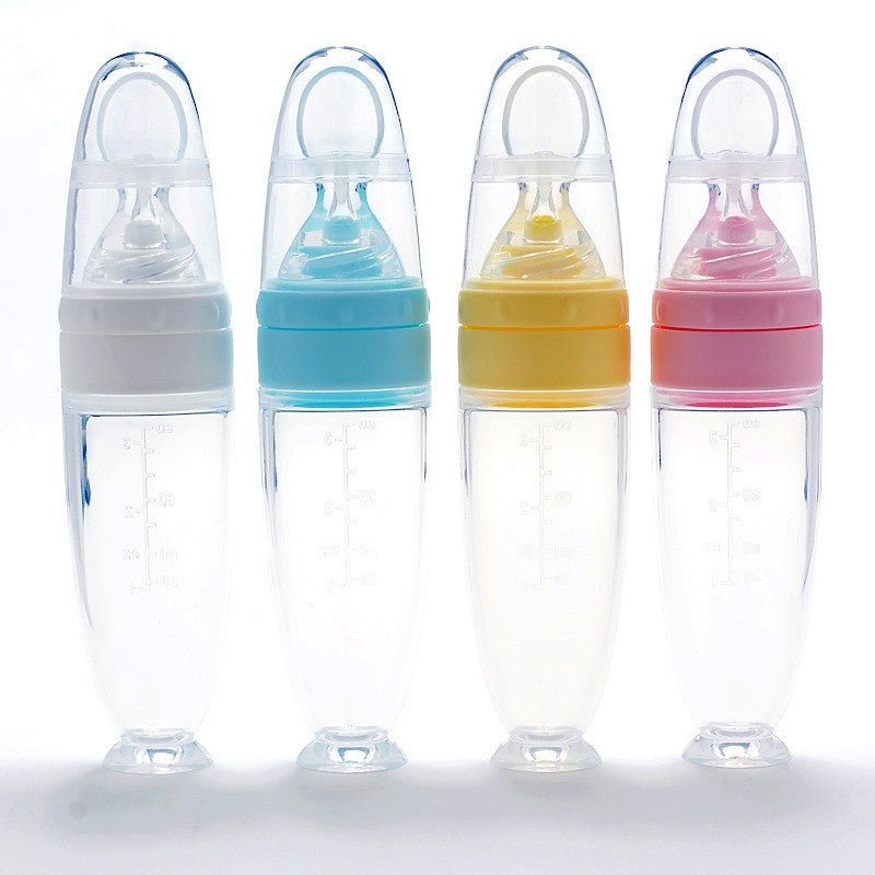 Silicone Squeeze Feeding Spoon - Baby Nurish 
