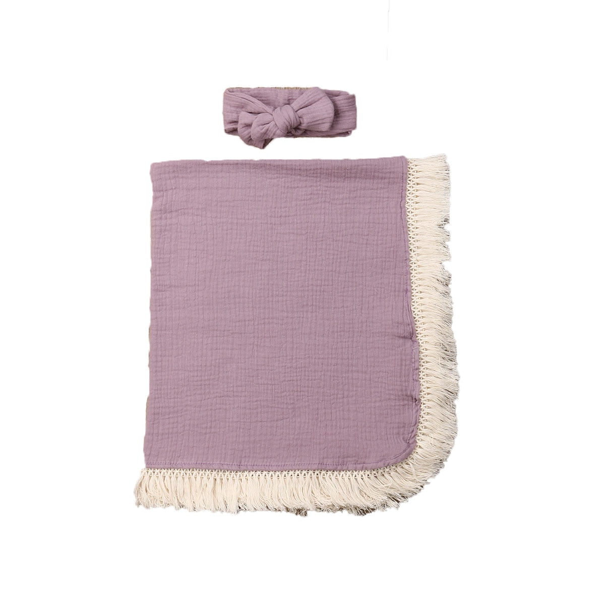 Tassel Swaddling Blanket - Baby Nurish 