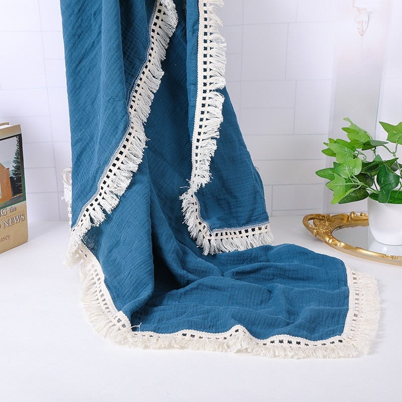 Cotton Muslin Swaddle Blanket - Baby Nurish 